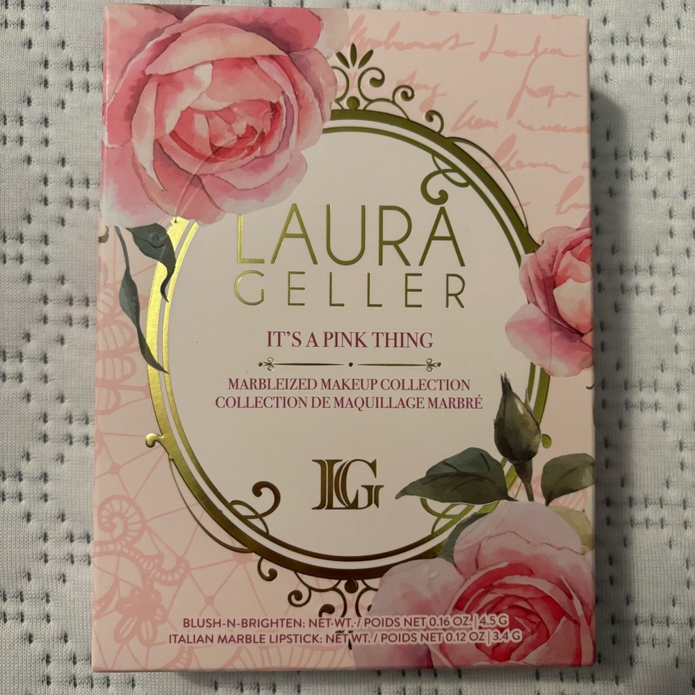 Laura Geller It’s A Pink Thing Blush/Lipstick Set NIB Makeup Feminine High End